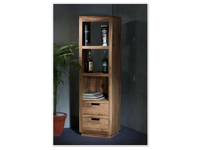 BIBLIOTHEQUE 2 TIROIRS NATUREL