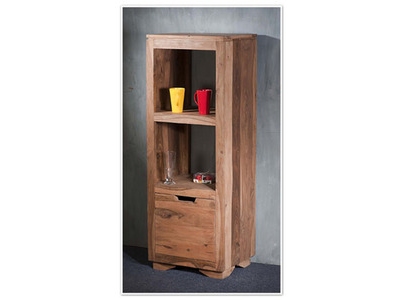 BIBLIOTHEQUE ETROITE 1 PORTE  NATUREL