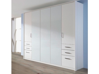 ARMOIRE 5 PORTES 6 TIROIRS