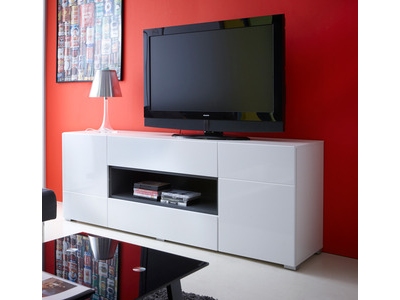 MEUBLE TV 2 PORTES 2 TIROIRS