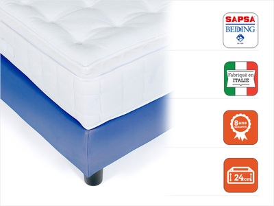 MATELAS 100 % LATEX AVEC SUR MATELAS INTEGRE