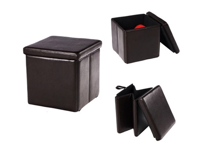 JEU DE 2 POUF COFFRES PLIANTS