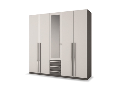 ARMOIRE 5 PORTES 3 TIROIRS
