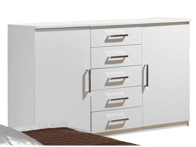 COMMODE 2 PORTES 5 TIROIRS