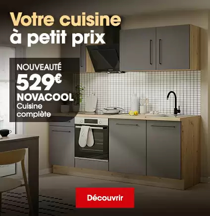 Cuisine compl�te gris et ch�ne NOVACOOL