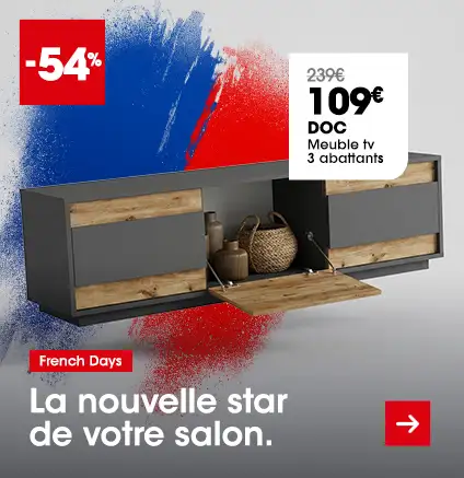 Meuble tv 3 abattants DOC en promo
