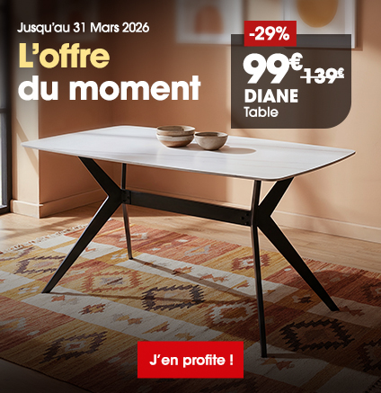 Table de repas DIANE en promo