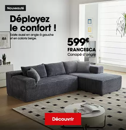 Nouveau canap� d'angle livr� sous vide