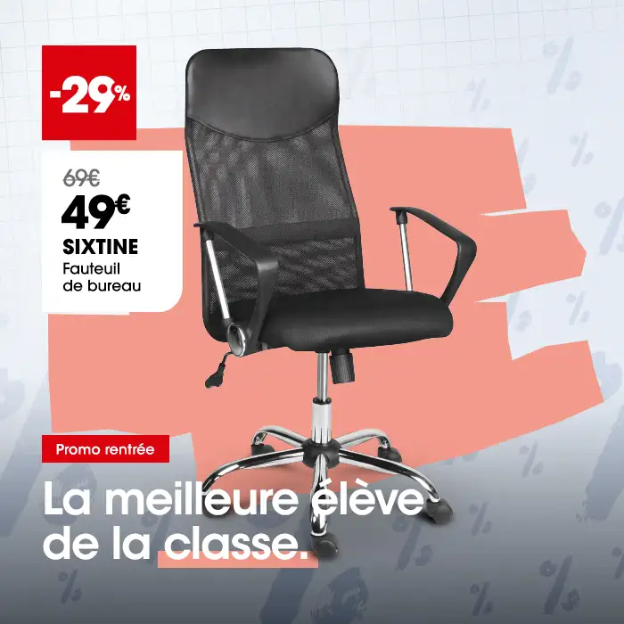 Fauteuil de bureau SIXTINE en promo !