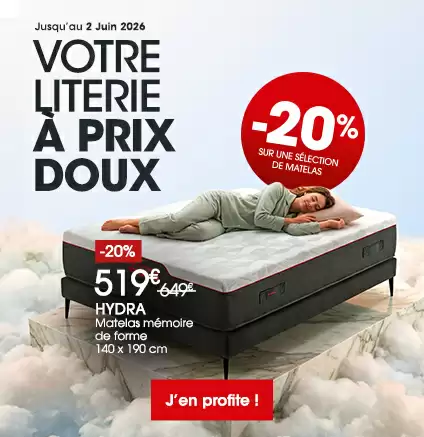 Matelas en promo, jusqu'� -20%