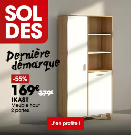 Meuble haut 2 portes IKAST en solde derni�re d�marque