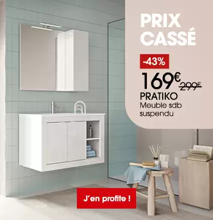 Meubles de salle de bain pas cher PRATIKO