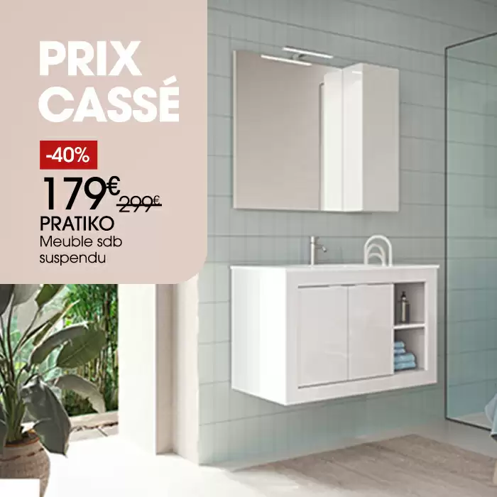 Meubles de salle de bain pas cher PRATIKO