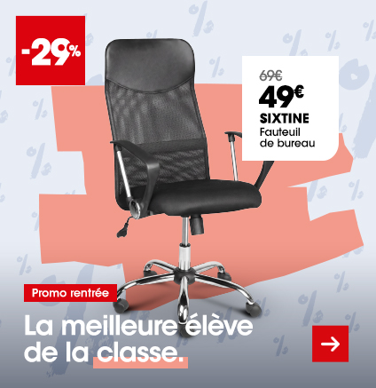 Fauteuil de bureau SIXTINE en promo !