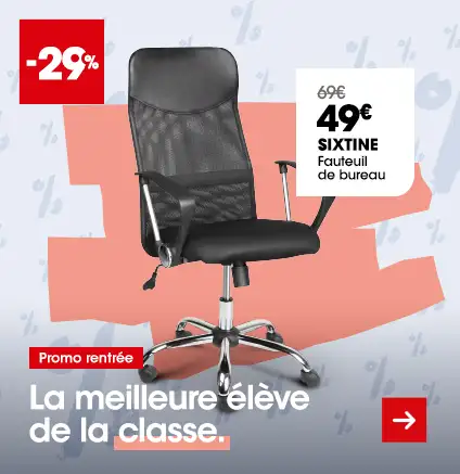 Fauteuil de bureau SIXTINE en promo !