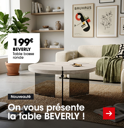 Table basse ronde BEVERLY