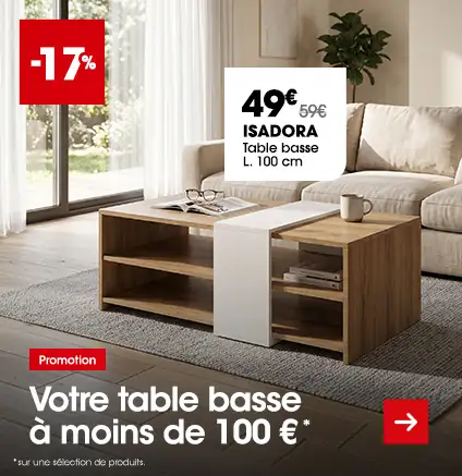 Table basse � moins de 100 euros en promo