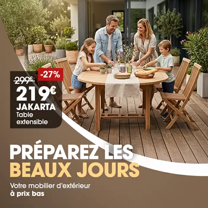 Meubles de jardin pas chers