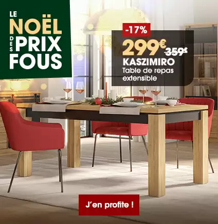 Table de repas extensible KASZIMIRO