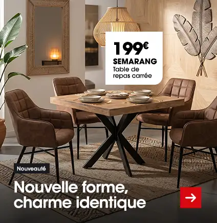 Table de repas SEMARANG forme carr�e