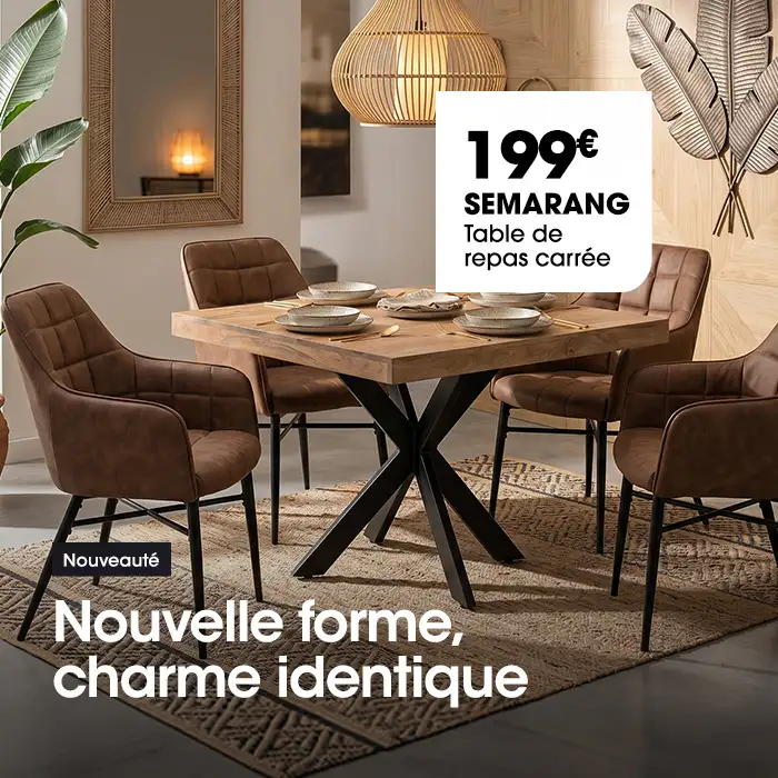 Table de repas SEMARANG forme carr�e