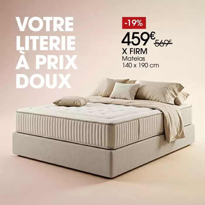 Matelas en promo X FIRM 140 x 190 cm