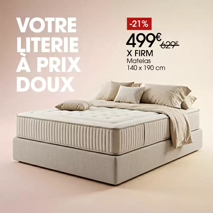 Matelas en promo X FIRM 140 x 190 cm
