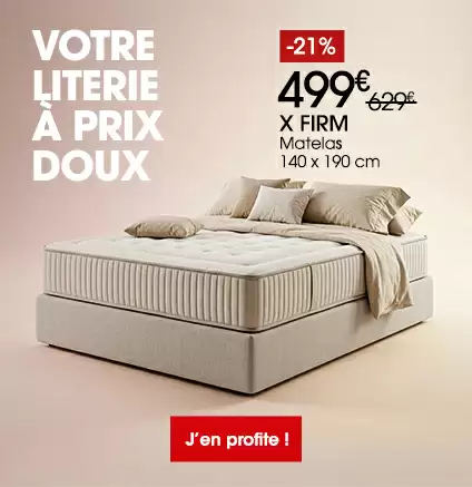 Matelas en promo X FIRM 140 x 190 cm