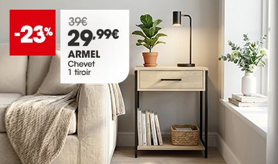 Chevet 1 tiroir ARMEL