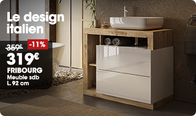 Meuble sdb L.92 cm FRIBOURG