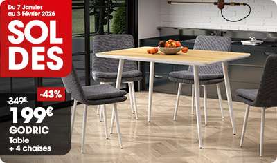Table + 4 chaises GODRIC