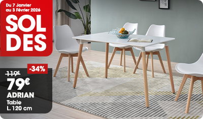 Table rectangulaire ADRIAN