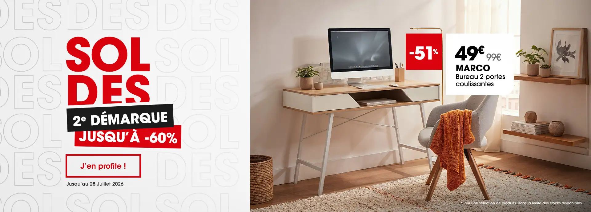 Soldes d'�t� 2e d�marque, jusqu'� -60%