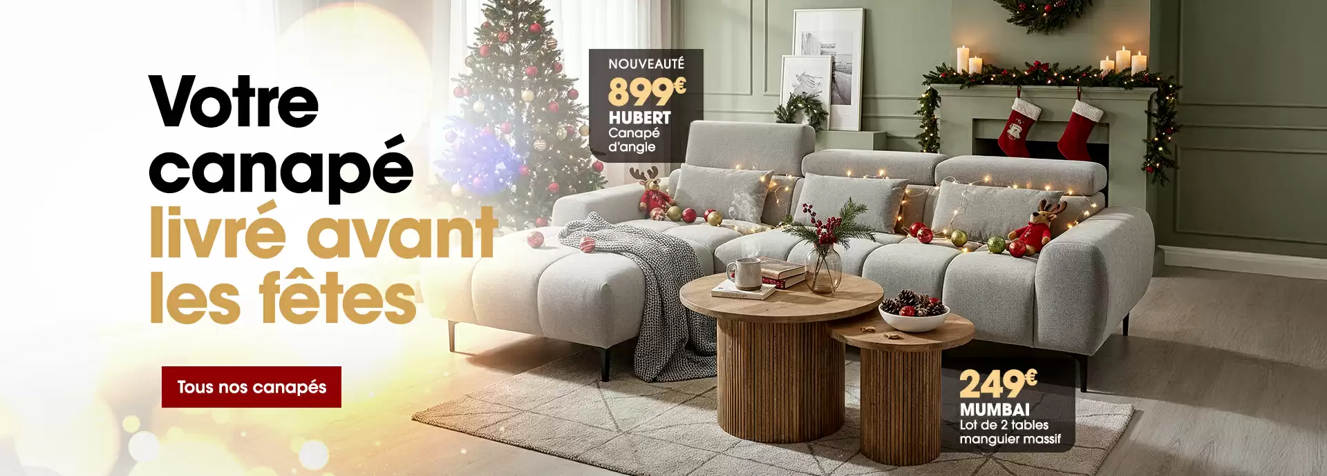 Votre canap� livr� avant les f�tes