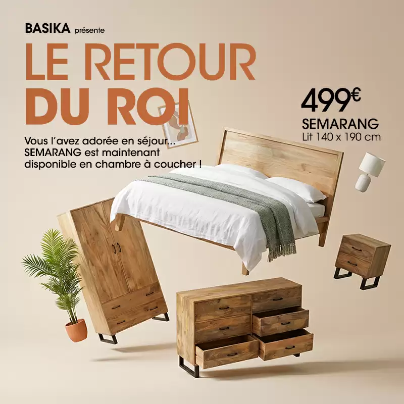 La chambre � coucher en manguier massif SEMARANG est maintenant disponible !
