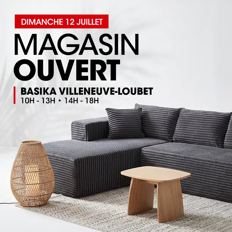 Magasin Basika Villeneuve-Loubet ouvert le Dimanche 12 Juillet 2026