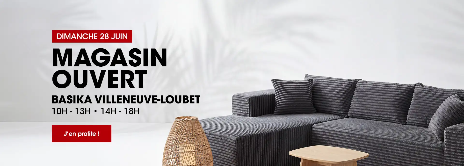Magasin Basika Villeneuve-Loubet ouvert dimanche 28 juin 2026