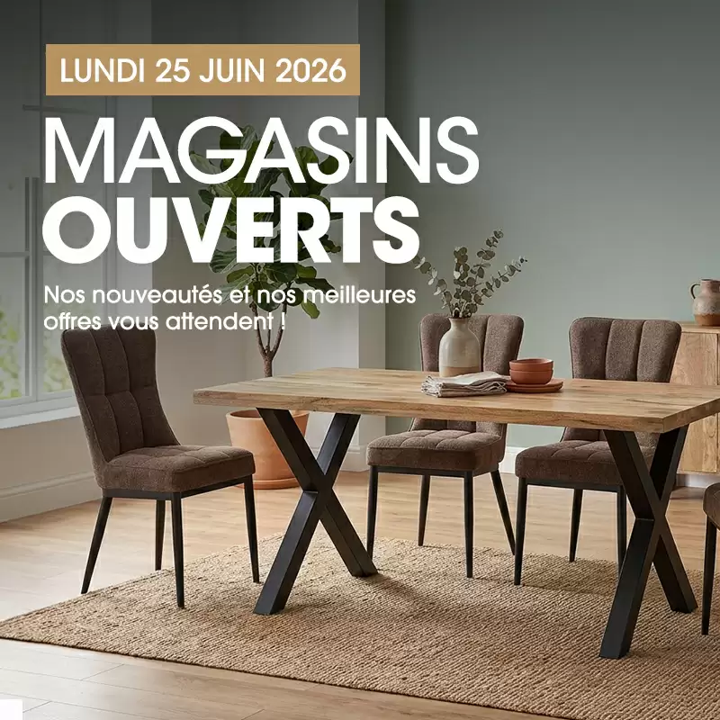 Magasins BASIKA ouverts le lundi 25 juin 2026