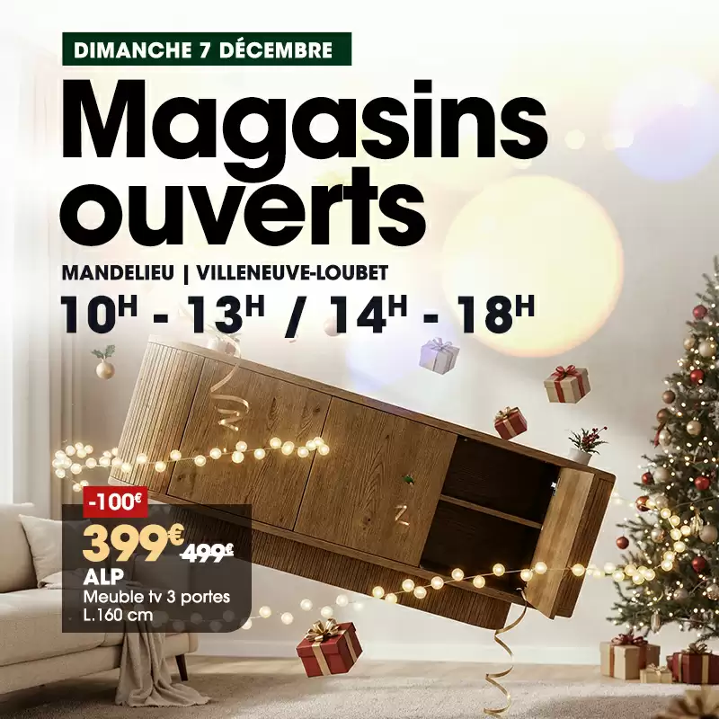 Magasins ouverts dimanche 7 dcembre