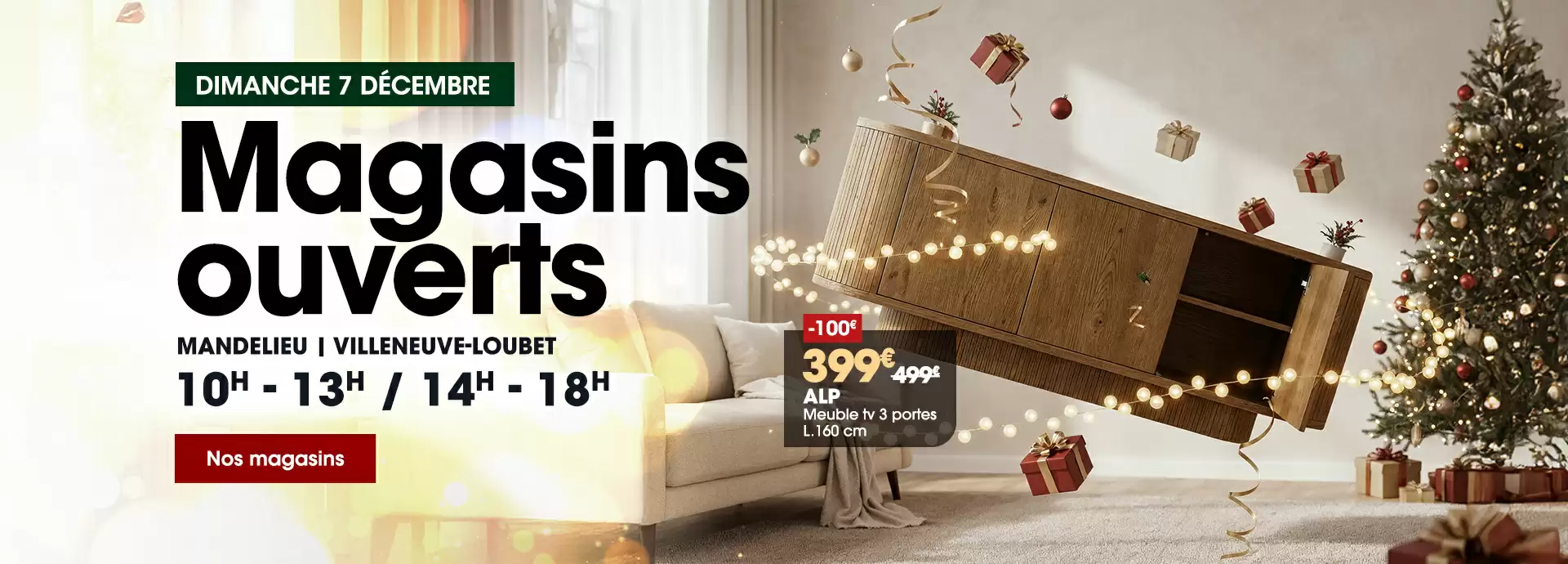 Magasins ouverts dimanche 7 dcembre