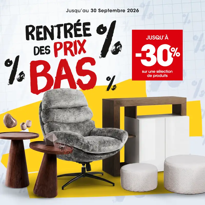 La rentr�e des prix bas, jusqu'au 30 Septembre 2026