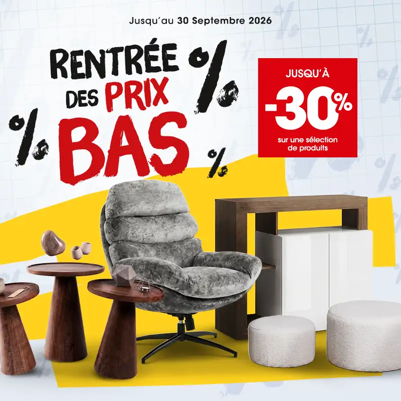 La rentr�e des prix bas, jusqu'au 30 Septembre 2026