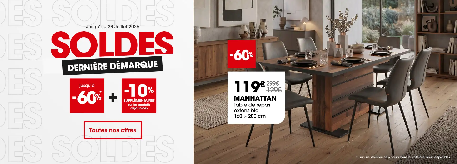 Soldes d'�t� derni�re d�marque, jusqu'� -60% + -10% suppl�mentaires sur les produits d�j� sold�s
