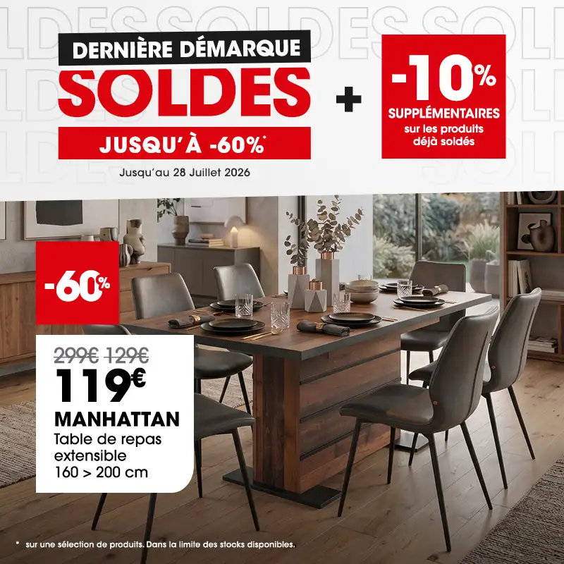 Soldes d'�t� derni�re d�marque, jusqu'� -60% + -10% suppl�mentaires sur les produits d�j� sold�s