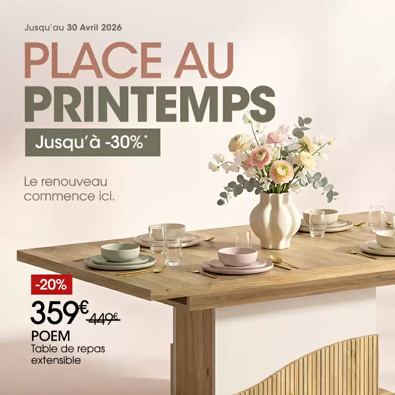 Promos de printemps 2026, jusqu'� -30% sur une s�lection de produits