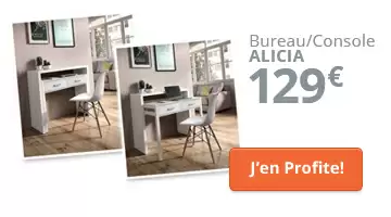 Bureau moderne blanc mat