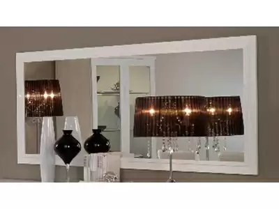 Miroir Roma laqu blanc