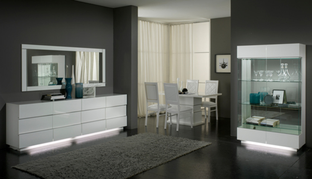 Chaise Lux Laque Blanc