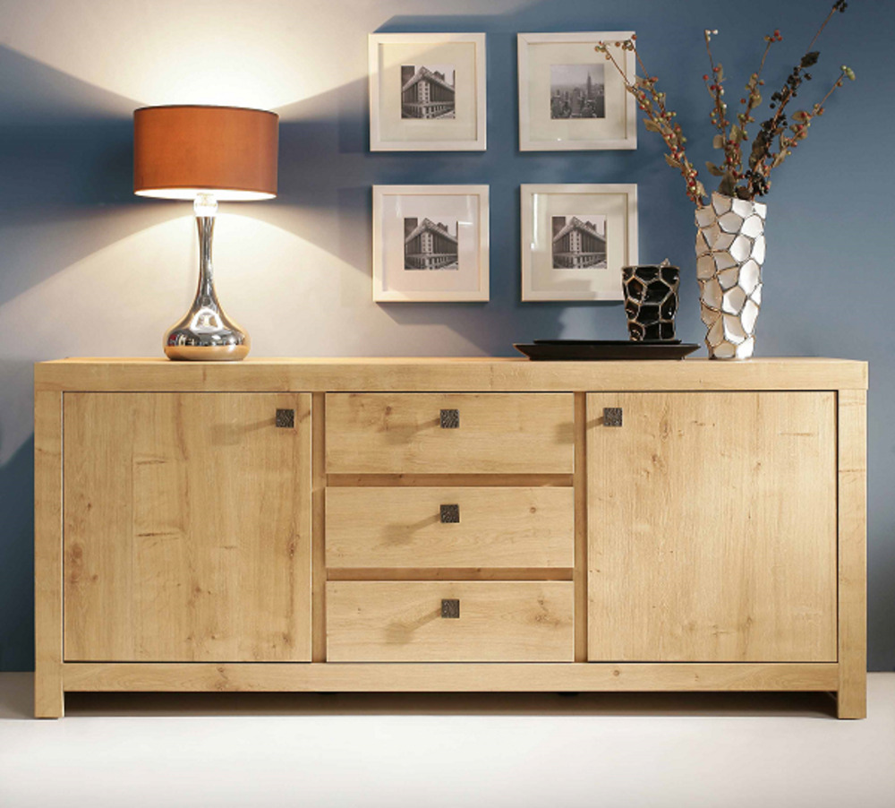 Bahut 2 portes 3 tiroirs Indigo salle a manger