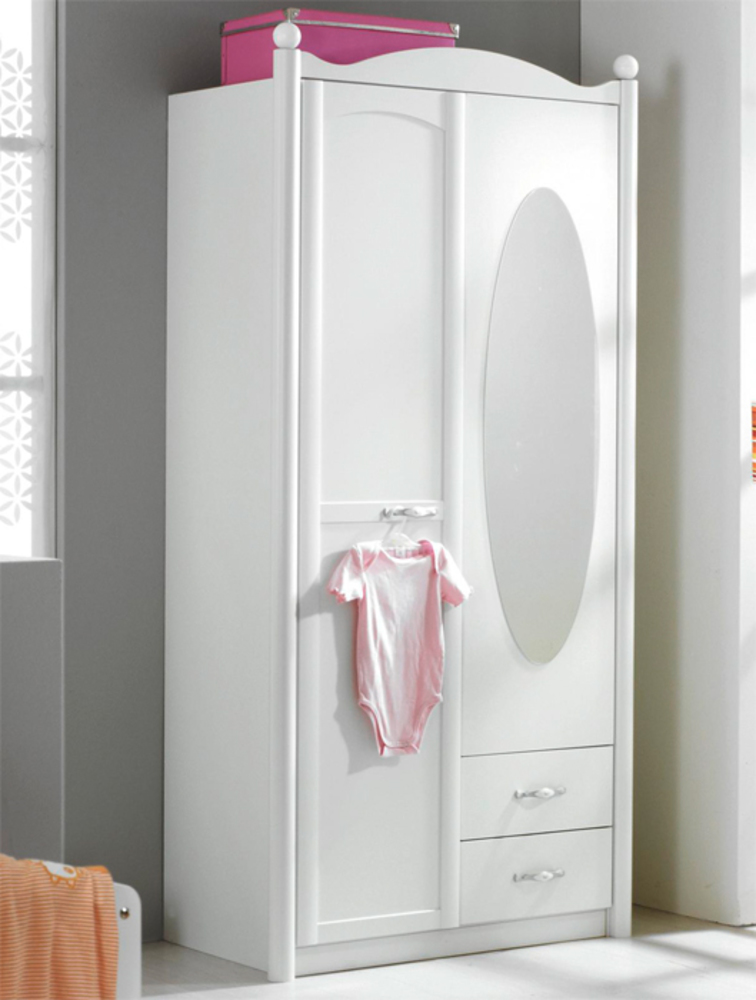 armoire une porte blanc